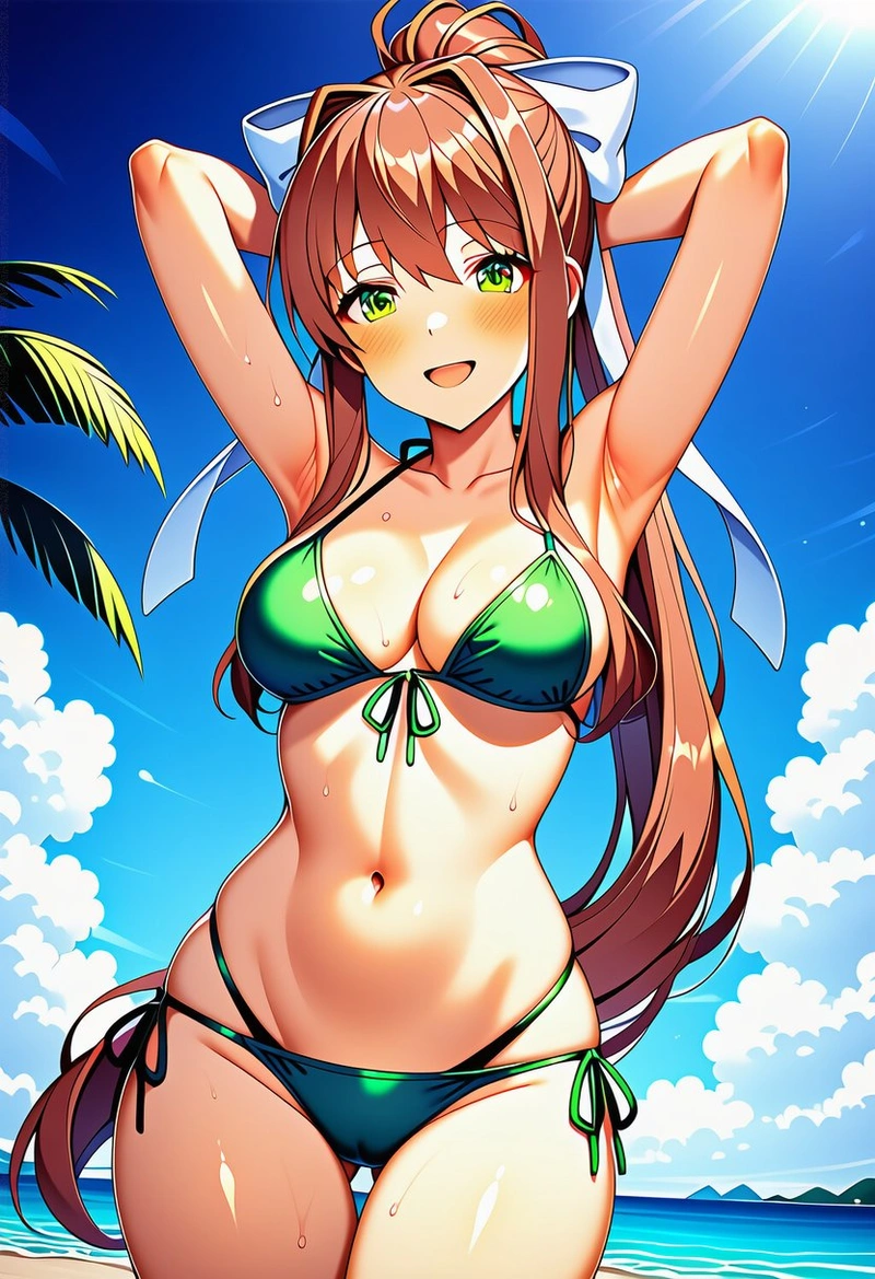 Hình ảnh Monika hentai bikini bé xíu 